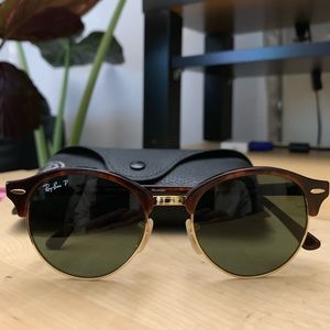 Ray-Ban Clubmaster  RB4246 Polarized Tortoise